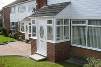 Porch with lean-to roof
