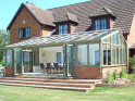 Green contemporary style conservatory