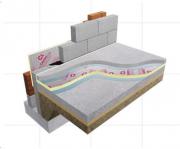 High efficiency foil backed floor insulation