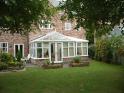 Gable conservatory with Georgian sunburst