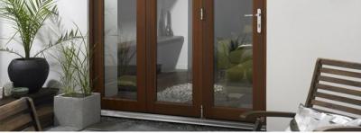 Hardwood bi-folding doors